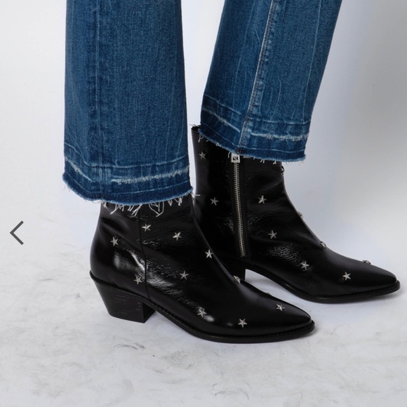 Zadig & Voltaire Tyler Vintage Stars Ankle Boots (black) - Picture 5 of 5